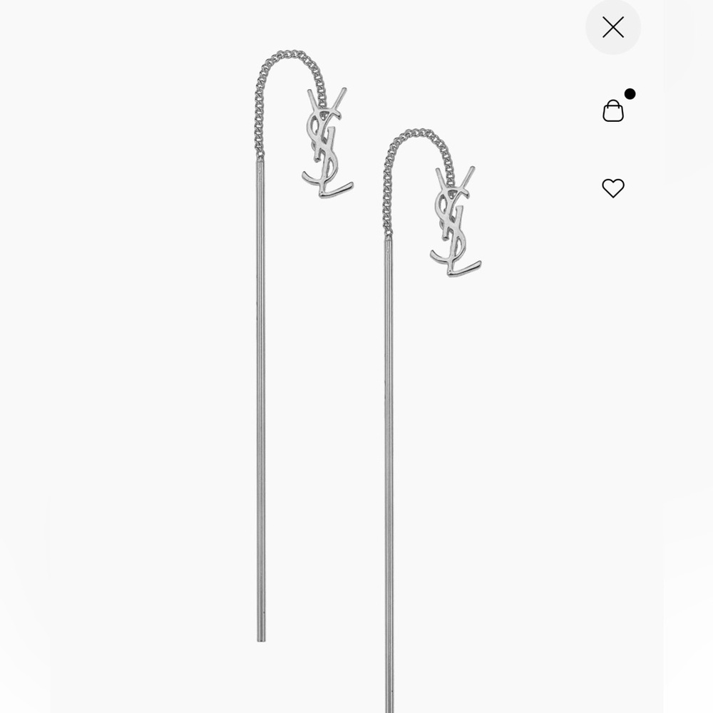 Yves Saint Laurent Silver Earrings